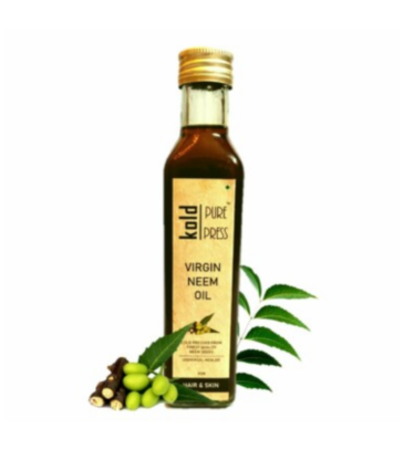 Kold Pure Press Virgin Neem Oil | Cold Pressed | Comes in Glass Bottle | Size 250 ml