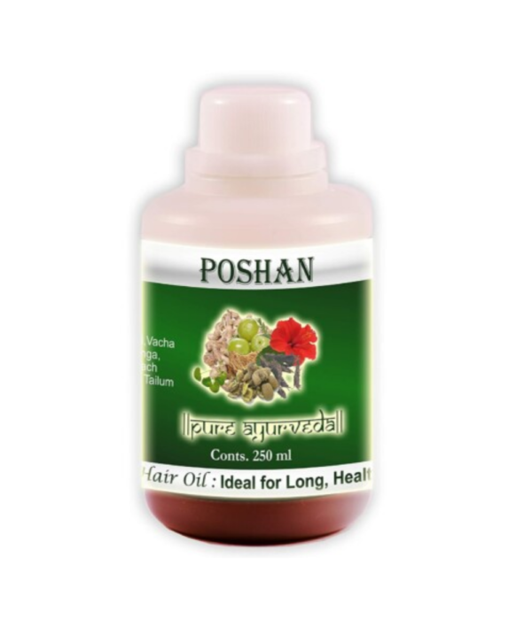 KVM Poshan Ayurvedic Hair Oil -Pure, Herbal & Natural (250 ml)