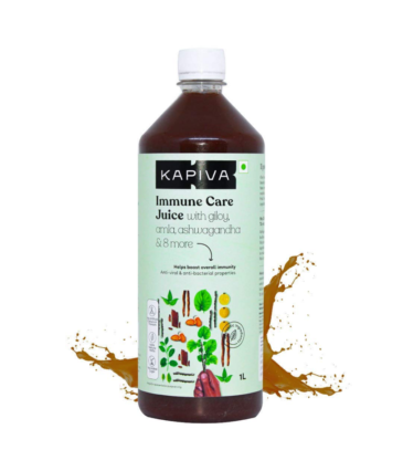 Kapiva Immune Care Juice 1L | Enriched with Amla, Giloy, Tulsi, Ashwagandha, and 7 more herbs | Natural Immunity Booster