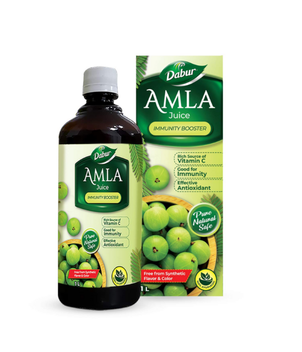 Dabur Amla Juice: Rich Source of Vitamin C and Antioxidants for Immunity boosting |Pure, Natural and 100% Ayurvedic Juice -1L