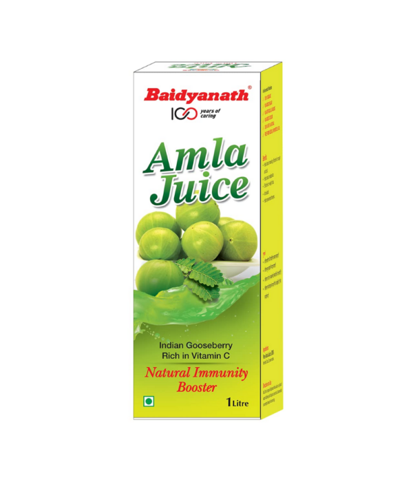 Baidyanath Amla Juice - 1L - Rich in Vitamin C and a Natural Immunity Booster