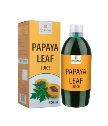 Krishna's Herbal & Ayurveda Papaya Leaf Juice - 500 ml (Pack of 1)