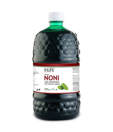 INLIFE Noni Gold Fruit Juice Concentrate plus Garcinia & Aloe Vera Liquid Drink, 1 Litre Family Pack