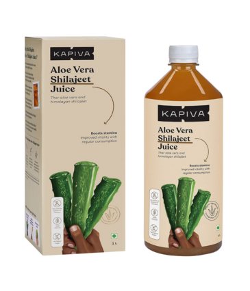 Kapiva Aloe Vera + Shilajeet Juice - No Added Sugar, 1 L