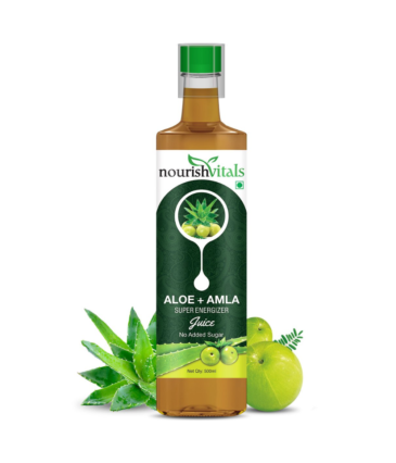 NourishVitals Aloe Vera + Amla Super Energizer Juice - 500 ml