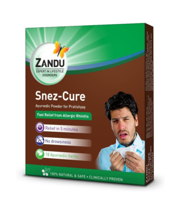 Zandu Snez Cure for Nasal Allergy - 6 Sachets