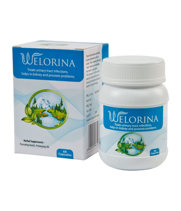 Welex Ayurvedic Welorina (Treats Urinary Tract Infections, Helps In Kidney And Prostate Problems) - 60 Capsules