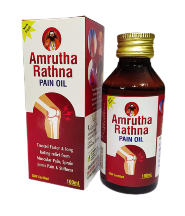 A & J HEALTH CARE Amrutha Rathna Pain Oil (100 ml)