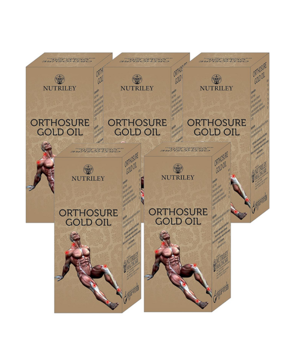 CRD Ayurveda Orthosure Gold Joint Pain Arthritis Oil - 30 ml (Pack of 5)