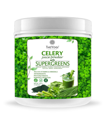 The Yogi Celery Juice Powder with Supergreens and Daily Superfoods -250 gm