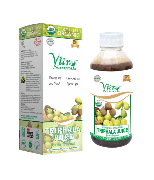 VITRO Certified Organic Triphala Juice 1 Ltr- Digestion Care