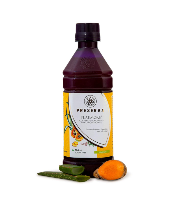 Preserva Wellness Platimore Aloe Vera Curcumin Juice - 500 Ml
