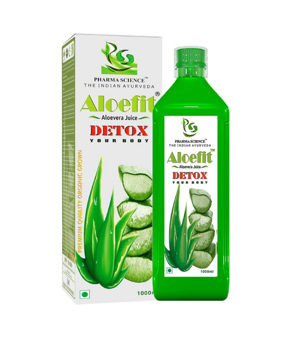 Pharma Science Aloe Vera Juice with Rich Fiber, All-Rounder Tonic for Skin and Hair : 1 L